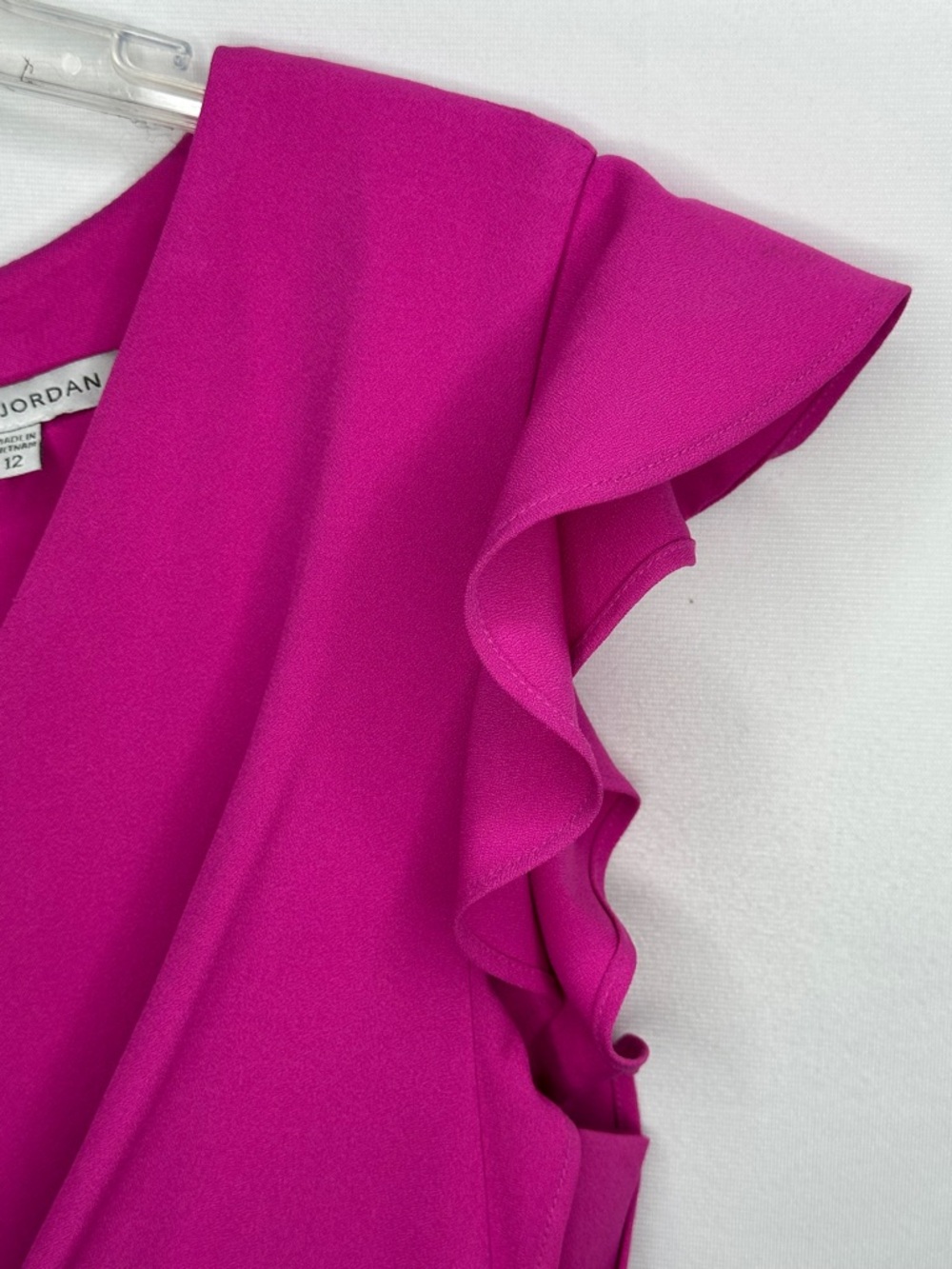 julia jordan Magenta Tie-Front Wide-Leg Jumpsuit  Sz 12‎ - Picture 4 of 9